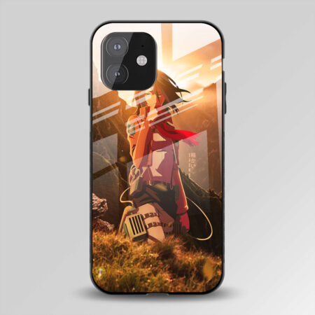 Anime Odyssey | Mikasa Ackermann, Premium Glassback Mobile Case